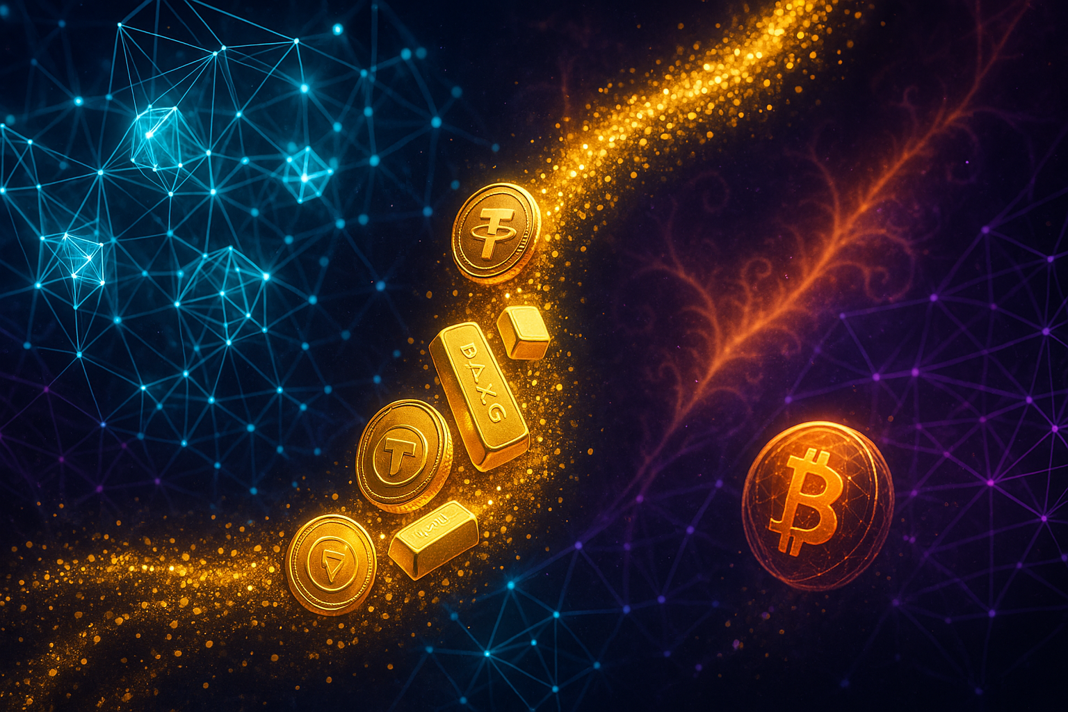 Tokenized Gold Rises as Bitcoin Falls and DeFi Cools
